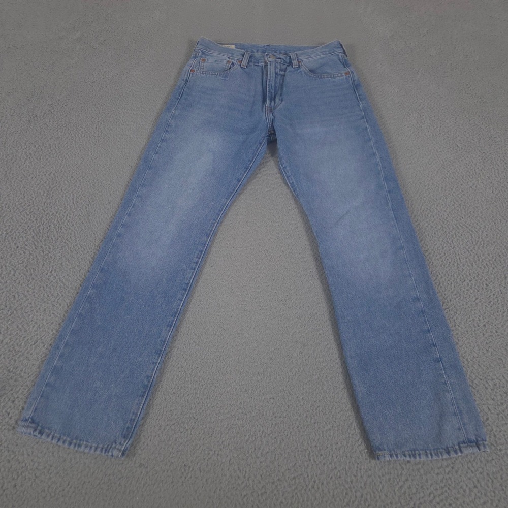 Levi's Jeans Mens 30x32 551 Z Straight Leg Cotton Hemp Blend Light Wash Preppy